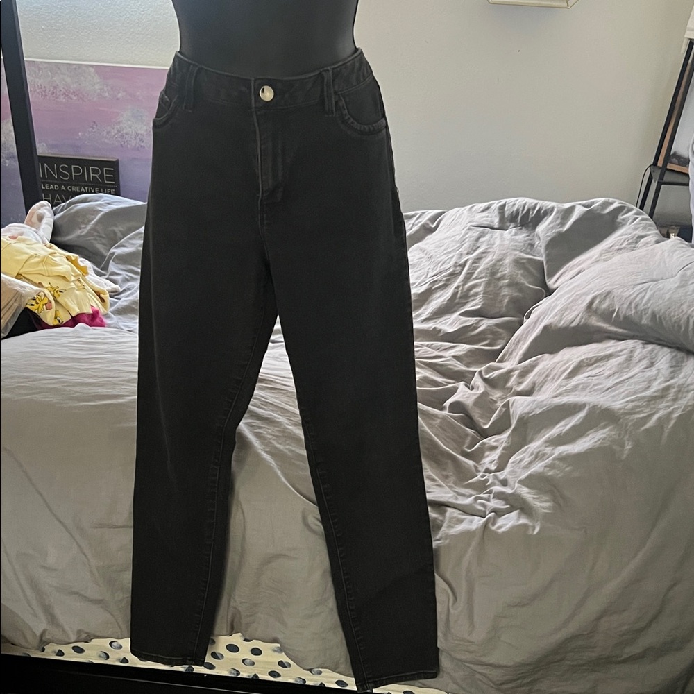 d. jeans Women's Straight Leg Black Jeans
